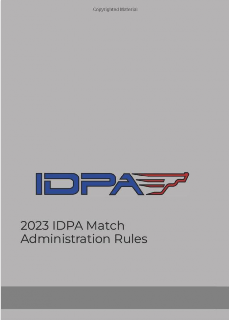 2023 IDPA Match Administration Rules Paperback International